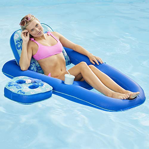 Aqua Campania 2-in-1 Pool Lounger with Caddy