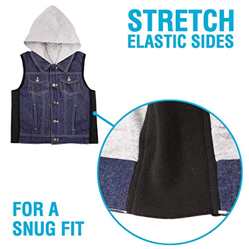 ZooVaa Kids' Weighted Sensory Vest, Denim