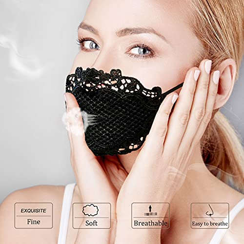 Masquerade Lace-Mask Scarf