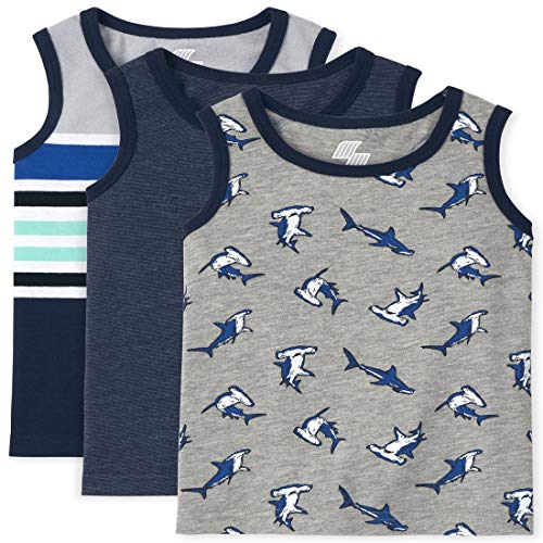 The Children's Place Toddler Boys Shark Tank Top 3-Pack