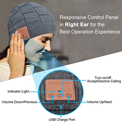 Upgraded Bluetooth Beanie Hat Headphones