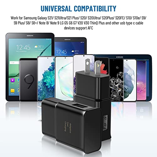 Adaptive Fast Charger Type C with Android Phone Charger C Cable for Samsung Galaxy