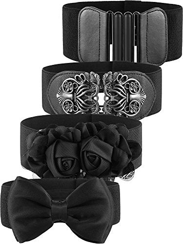 Vintage Retro Stretch Waist Belts for Women