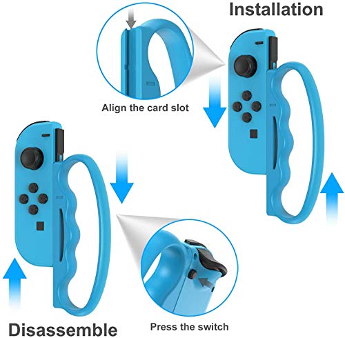 FANPL Fitness Boxing Hand Grips for Nintendo Switch JoyCons: Upgrade Clasp Accessories, 2 Packs