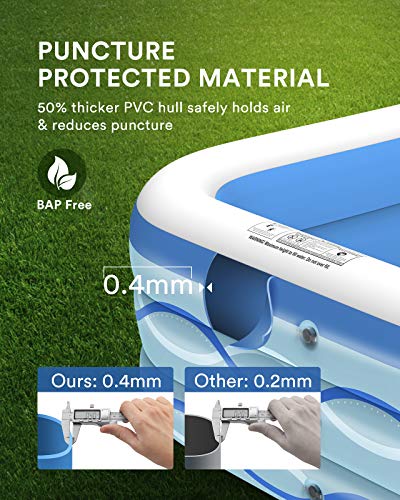 COOYES Inflatable Kiddie Swimming Pool