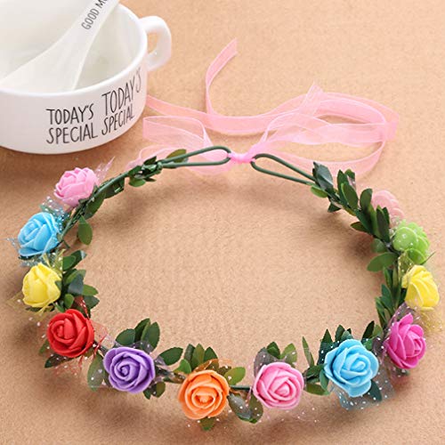 Rainbow Flower Crown Ballet Tutu for Girls