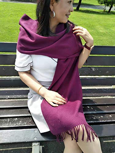 Long Wool Scarf (Purple)