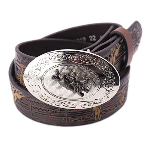 Nocona Bull Rider Cowboy Belt (Brown)