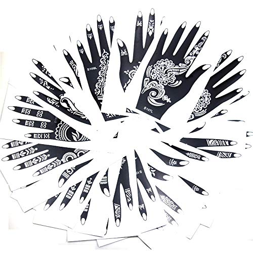 XMASIR Henna Tattoo Stencil Set - 30 Sheets