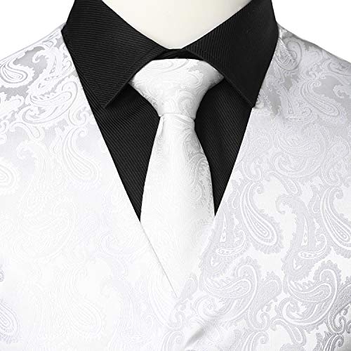 JOGAL Men's Paisley Vest Set