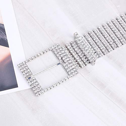 Sparkling Rhinestone Waist Belt for Women by WHIPPY