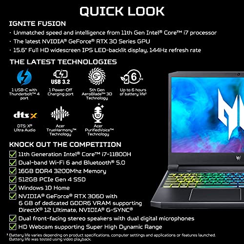 High-Performance Gaming Laptop: Acer Predator Helios 300