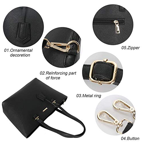 4-Piece Set of Fashion Tote and Shoulder Bags