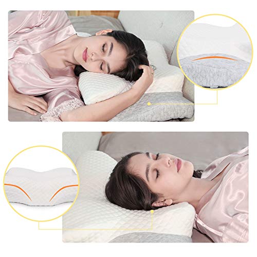 Misiki Memory Foam Contour Pillow for Neck Pain