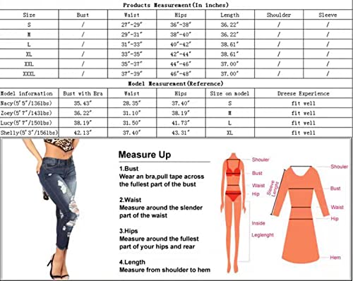 Women's High Waist Ripped Jeans