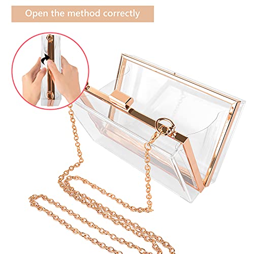 Women's Clear Acrylic Evening Clutch