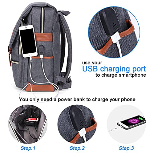 Modoker Vintage Laptop Backpack (15 in)