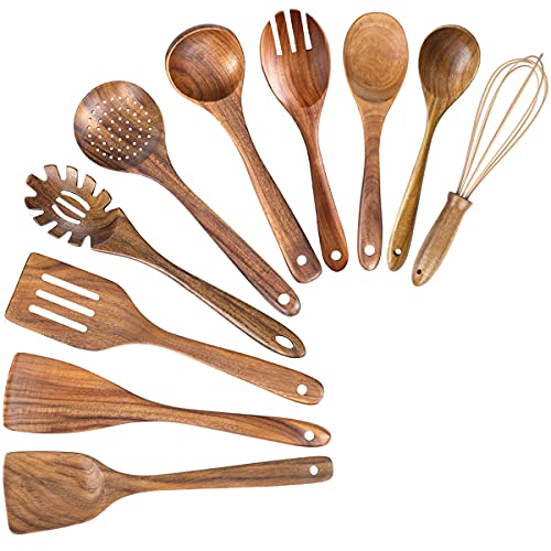 Wooden Cooking Spoons-10 Pack