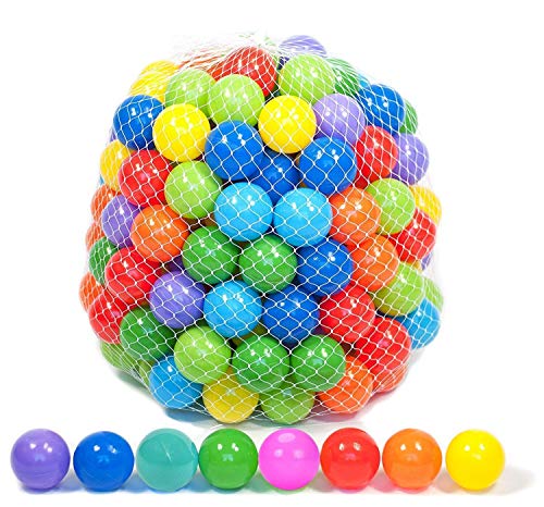 Playz 50 Soft Plastic Mini Ball Pit Balls w/ 8 Vibrant Colors