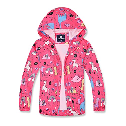 Lightweight Waterproof Hooded Raincoat for Girls