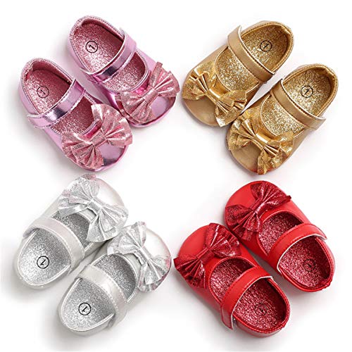 Bowknot Mary Jane Flats: Baby Girls' First Walkers by Benhero