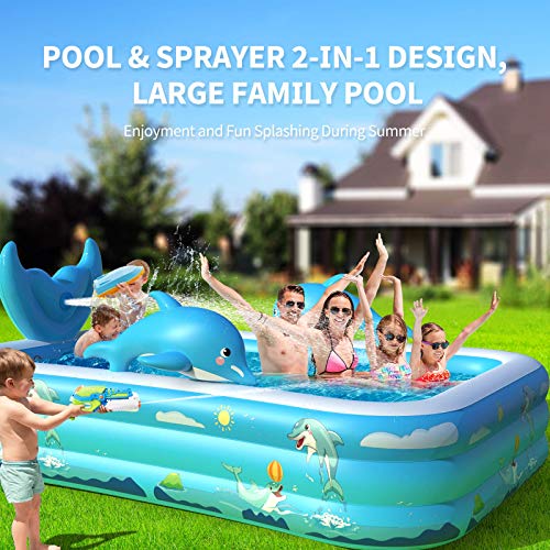 Oxsaml Inflatable Pool for Kids and Family, 98