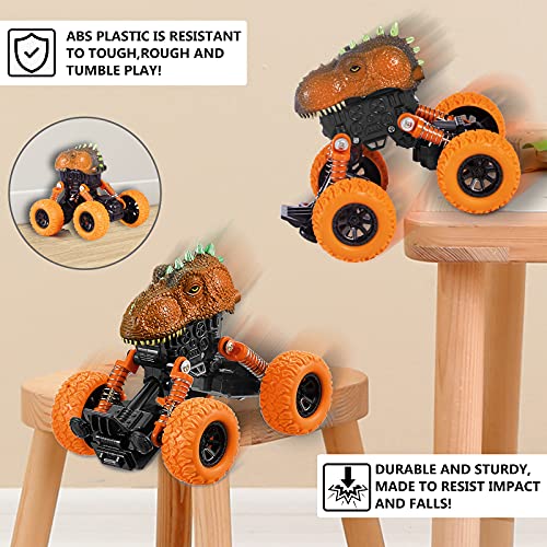 Dinosaur Toys for Kids 3-5 Boys Toddler Toys Monster Trucks Dino Toy Pull Back Cars, Christmas Birthday Gifts for Kids 2 3 4 5 6 Years Old Boys