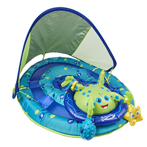 Inflatable Baby Octopus Pool Float with Canopy
