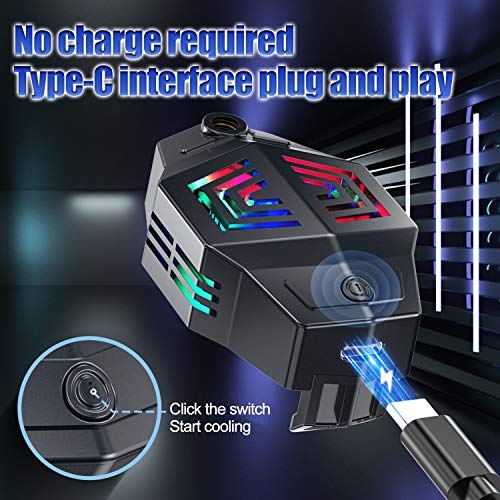 Ivy 2021 Smart Phone Cooler Fan with Semiconductor Refrigeration for Gaming and Vlogging