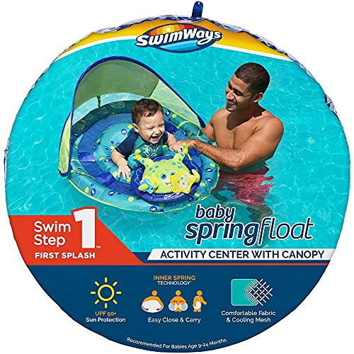 Inflatable Baby Octopus Pool Float with Canopy