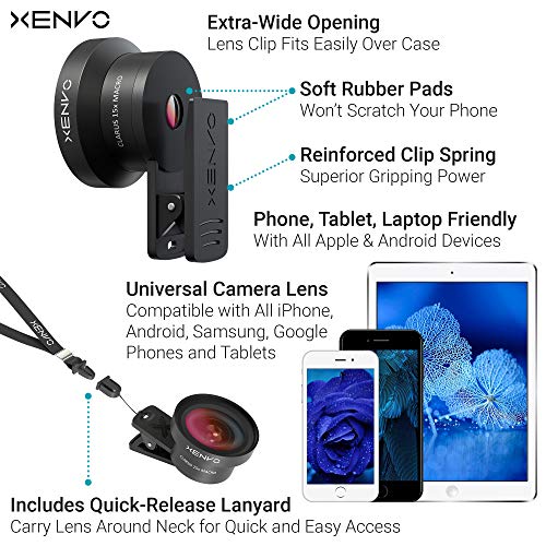 Xenvo Pro Lens Kit with LED Light and Travel Case