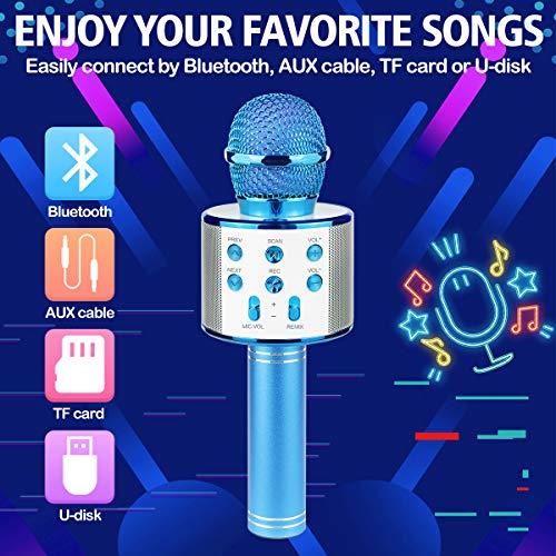 Ranphykx Bluetooth Karaoke Wireless Microphone for Kids