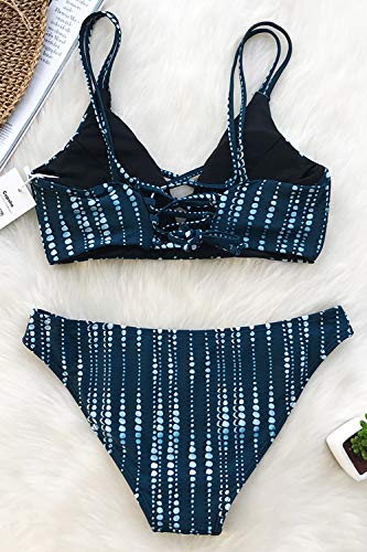 CUPSHEDream Space Lace Up Bikini Set