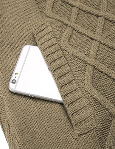 Casual Zipper Knitted Cardigan Sweater