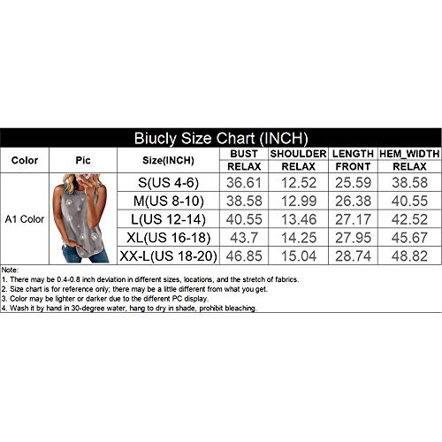 Biucly Women's Dandelion Tank Top