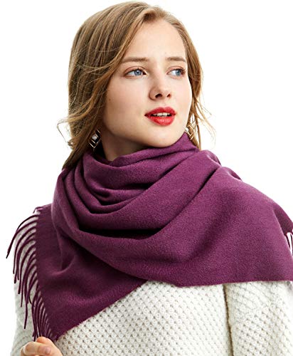 Long Wool Scarf (Purple)