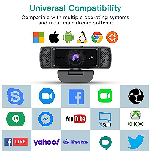 2021 AutoFocus 1080P Webcam with Microphone