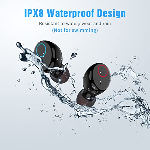 Kurdene Bluetooth Earbuds with IPX8 Waterproof and Touch Control