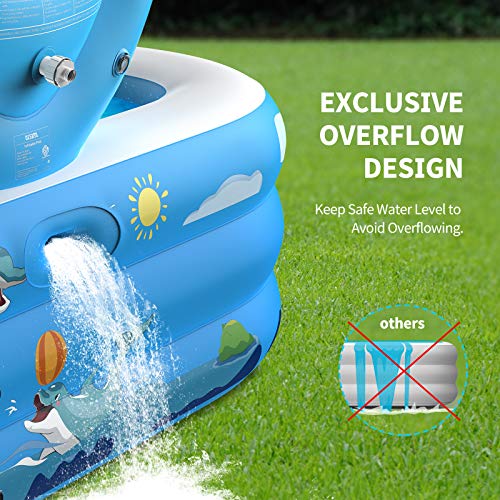 Oxsaml Inflatable Pool for Kids and Family, 98