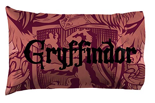 Harry Potter Gryffindor Pillowcase - Reversible Standard Size Bedding