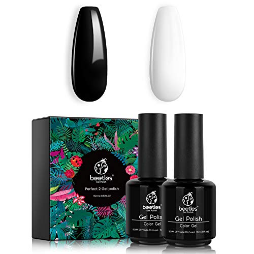 Black White Gel Polish Kit