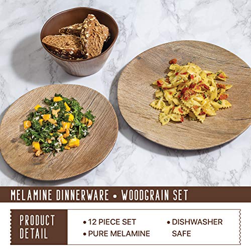 Melamine Dinnerware Set - 12 pcs