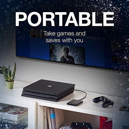 Seagate (STGD2000100) Game Drive for PS4 Systems 2TB External Hard Drive Portable HDD – USB 3.0, Officially Licensed Product