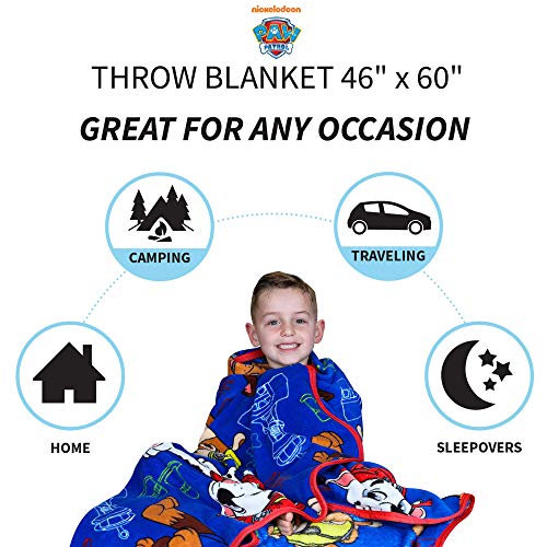 Paw Patrol Super Soft Plush Throw Blanket - 46 in x 60 in
