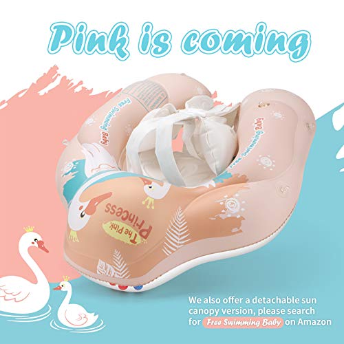 Inflatable swim float waist ring accessory