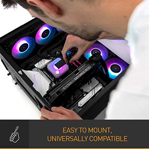 EK 240mm AIO D-RGB CPU Liquid Cooler with High-Performance PMW Fans
