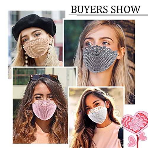 Masquerade Lace-Mask Scarf