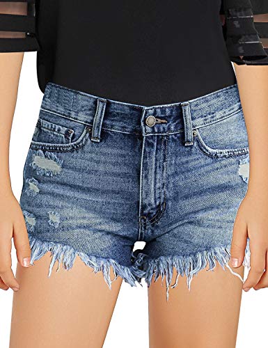 Frayed Denim Jean Shorts for Girls