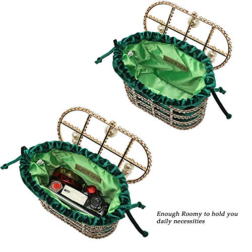 CARIEDO Beaded Pearl Clutch Purse