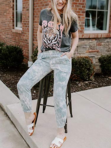 Tiger Print Casual Round Neck Tee